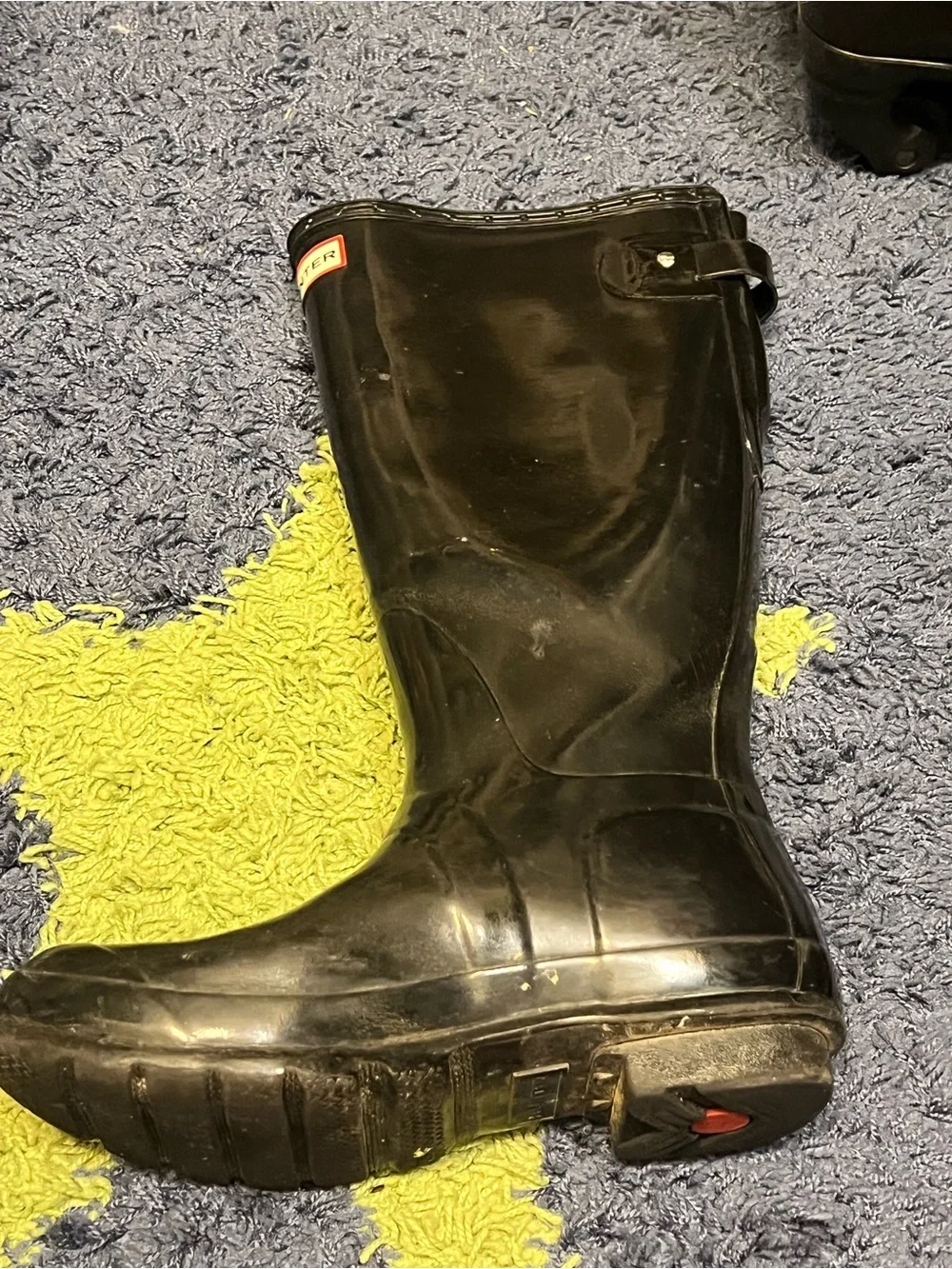 Hunter Black Gloss Tall Women's Rain Boots